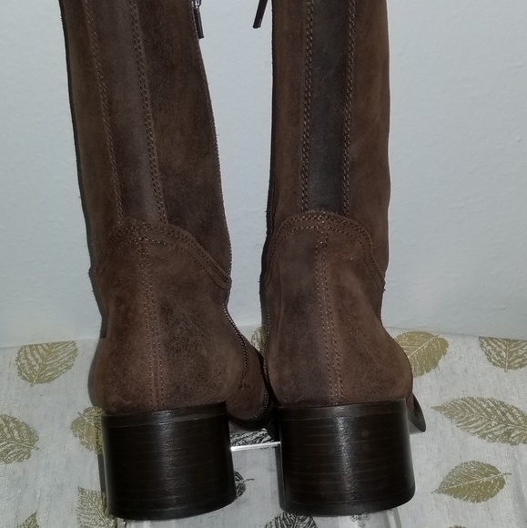 Kenneth Cole Brown Suede Mid Calf Boot - Picture 4 of 8